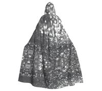 WHJSHOP Cape à capuche pour adulte avec motif paillettes argentées brillantes assurant un entretien facile et une utilisation durable