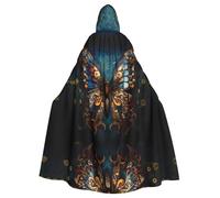 WHJSHOP Cape à capuche pour adulte avec motif papillon de rêve pour Halloween assurant un entretien facile et une utilisation durable