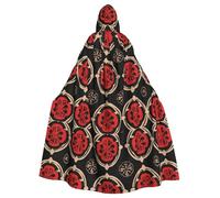 WHJSHOP Cape à capuche pour adulte avec motifs de bon augure pour Halloween, jeux de rôle et fêtes costumées