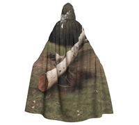 WHJSHOP Cape à capuche pour adulte motif arbre soufflé pour Halloween assurant un entretien facile et une utilisation durable