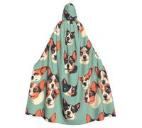 WHJSHOP Cape à capuche pour adulte motif avatars d'animaux sans fermeture éclair, confortable et durable pour les jeux de rôle