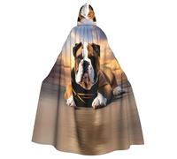 WHJSHOP Cape à capuche pour adulte motif bouledogue anglais assurant un entretien facile et une utilisation durable