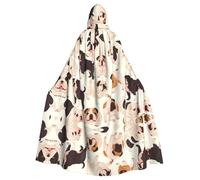 WHJSHOP Cape à capuche pour adulte motif bulldogs anglais pour adulte assurant un entretien facile et une utilisation durable