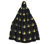 WHJSHOP Cape à capuche pour adulte, motif flamme sous les nuages sombres, pour Halloween, jeux de rôle et fêtes à thème
