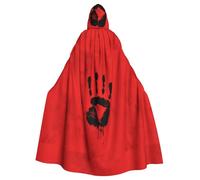 WHJSHOP Cape à capuche pour adulte Motif La marque de la terreur pour Halloween, jeux de rôle et fêtes costumées