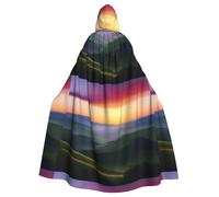 WHJSHOP Cape à capuche pour adulte motif La vallée à l'aube, sans fermeture éclair, confortable et durable pour les jeux de rôle