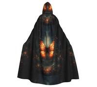WHJSHOP Cape à capuche pour adulte Motif papillon dans le vortex pour homme et femme