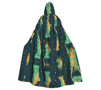 WHJSHOP Cape à capuche pour adulte Motif statue de la liberté à New York pour Halloween, jeux de rôle et fêtes costumées