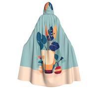 WHJSHOP Cape à capuche pour adulte motif tortue bleu orange en bambou pour adulte assurant un entretien facile et une utilisation durable