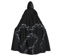 WHJSHOP Cape à capuche pour adulte piégée dans les manilles, sans fermeture éclair, confortable et durable pour les jeux de rôle