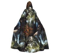 WHJSHOP Cape à capuche pour adulte sans fermeture éclair, confortable et durable pour les jeux de rôle