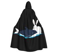 WHJSHOP Cape à capuche pour adulte sans fermeture éclair, confortable et durable pour les jeux de rôle