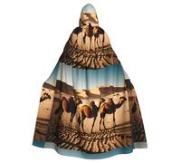 WHJSHOP Cape à capuche pour adulte sans fermeture éclair, confortable et durable pour les jeux de rôle