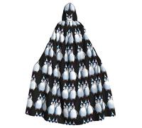WHJSHOP Cape à capuche pour anniversaire de bébé pingouin pour adulte, sans fermeture éclair, confortable et durable pour les jeux de rôle