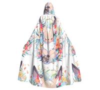 WHJSHOP Cape à capuche super mignonne motif kangourou pour adulte sans fermeture éclair, confortable et durable pour les jeux de rôle