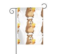 WHJSHOP Capybara Drapeau de jardin avec motif frites 30,5 x 45,7 cm pour décoration de cour avec 3 cm de largeur (drapeau uniquement, mât non inclus)