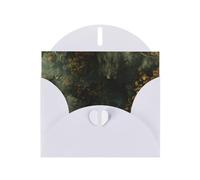 WHJSHOP Carte de vœux blanche avec impression nuages sous l'abîme, parfaite pour la Saint-Valentin, un anniversaire de mariage et des invitations de fête
