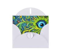 WHJSHOP Carte de vœux blanche avec impression sur un seul œil, parfaite pour la Saint-Valentin, un anniversaire de mariage et des invitations de fête