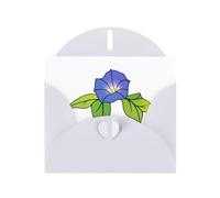 WHJSHOP Carte de vœux blanche avec magnifique impression de gloire du matin, parfaite pour la Saint-Valentin, un anniversaire de mariage et des invitations de fête