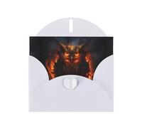 WHJSHOP Carte de vœux blanche avec motif hibou brûlant, parfaite pour la Saint-Valentin, un anniversaire de mariage et des invitations de fête
