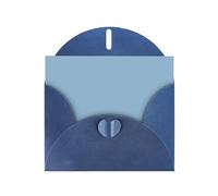 WHJSHOP Carte de vœux bleue à motif étoile bleue 10,2 x 15,2 cm pour Noël, anniversaire d'enfant, Saint-Valentin, anniversaire de mariage et invitations de fête