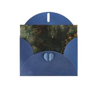 WHJSHOP Carte de vœux bleue avec impression nuages sous l'abîme, parfaite pour la Saint-Valentin, un anniversaire de mariage et des invitations de fête