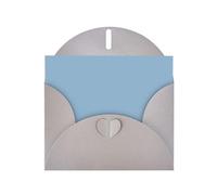 WHJSHOP Carte de vœux grise à motif étoile bleue 10,2 x 15,2 cm pour Noël, anniversaire d'enfant, Saint-Valentin, anniversaire de mariage et invitations de fête