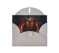 WHJSHOP Carte de vœux grise avec motif hibou brûlant, parfaite pour la Saint-Valentin, un anniversaire de mariage et des invitations de fête