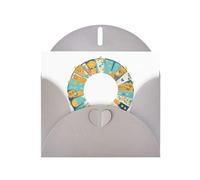 WHJSHOP Carte de vœux grise avec motif porte-bonheur parfaite pour la Saint-Valentin, un anniversaire de mariage et des invitations de fête