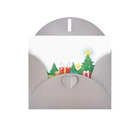 WHJSHOP Carte de vœux grise pour réveillon de Noël avec ciel étoilé, parfaite pour la Saint-Valentin, un anniversaire de mariage et des invitations de fête