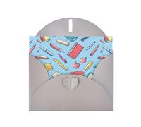 WHJSHOP Carte de vœux imprimée avec outils de prise de notes - Papier nacré de qualité supérieure, effet perlé double face, enveloppe en papier perlé avec boucle d'amour