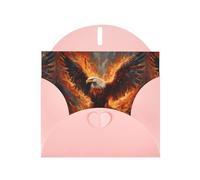 WHJSHOP Carte de vœux rose avec aigle brûlant, parfaite pour la Saint-Valentin, un anniversaire de mariage et des invitations de fête