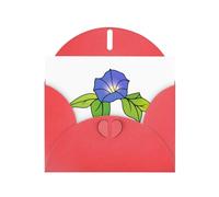 WHJSHOP Carte de vœux rouge magnifique impression de gloire du matin, parfaite pour la Saint-Valentin, un anniversaire de mariage et des invitations de fête