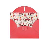 WHJSHOP Carte de vœux rouge pour petits garçons et filles avec motif pompiers 10,2 x 15,2 cm pour Noël, anniversaire d'enfant, Saint-Valentin, anniversaire de mariage et invitations de fête