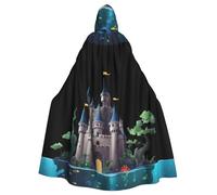 WHJSHOP Castle Under The Sea Picture Halloween Cape à capuche pour homme et femme