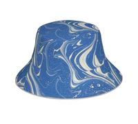 WHJSHOP Chapeau bob réfléchissant avec motif ondulé incurvé imprimé pour homme et femme - Noir