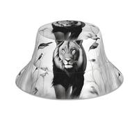 WHJSHOP Chapeau cloche réfléchissant respirant pour homme et femme pour voyage, camping, noir