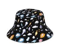 WHJSHOP Chapeau cloche réfléchissant respirant pour homme et femme, pour voyage, camping, noir