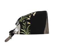 WHJSHOP Chapeau de chef bouledogue français pour femme et homme, pour chirurgie, allaitement, noir