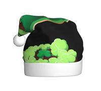 WHJSHOP Chapeau de Noël avec impression de gâteau de trèfle pour adulte pour hommes et femmes vêtements bandeau pour les occasions festives