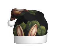WHJSHOP Chapeau de Noël avec impression de lapin trèfle pour adulte pour hommes et femmes vêtements bandeau pour les occasions festives