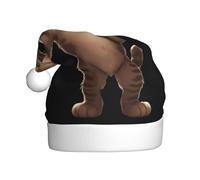 WHJSHOP Chapeau de Noël avec motif de chaton tenant des cacahuètes pour adulte