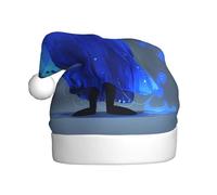 WHJSHOP Chapeau de Noël en peluche pour homme et femme Motif fantôme Blue-Ray