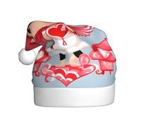 WHJSHOP Chapeau de Noël en peluche pour homme et femme Motif messager d'amour