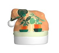 WHJSHOP Chapeau de Noël imprimé à dos de tortue vert pour adulte, doux, léger et moelleux pour homme et femme