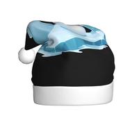 WHJSHOP Chapeau de Noël imprimé bonhomme de neige sur l'iceberg pour adulte, ce qui en fait un cadeau amusant et durable pour homme et femme