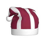 WHJSHOP Chapeau de Noël imprimé drapeau du Qatar pour adulte, ce qui en fait un cadeau amusant et durable pour homme et femme