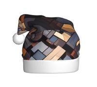 WHJSHOP Chapeau de Noël imprimé géométrique mystère pour adulte, ce qui en fait un cadeau amusant et durable pour homme et femme