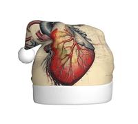 WHJSHOP Chapeau de Noël imprimé graphique de l'anatomie humaine pour adulte, doux, léger et moelleux pour homme et femme