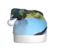 WHJSHOP Chapeau de Noël imprimé mouette rouge pour adulte, ce qui en fait un cadeau amusant et durable pour homme et femme